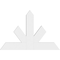 Ekena Millwork Saratoga Architectural Grade PVC Gable Bracket, 48"W x 32"H x 2"D x 6"F, 16/12 Pitch GBP048X32X0206SAR00 - alternate 2